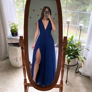 Lulus Heavenly Hues Blue Maxi Formal Dress